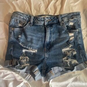 Hammer Jeans Shorts Distressed Size Medium